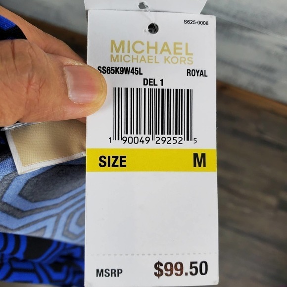 Michael Michael Kors Tie Neckline Jersey Knit Blouse New With Tag Size Medium - Picture 6 of 9